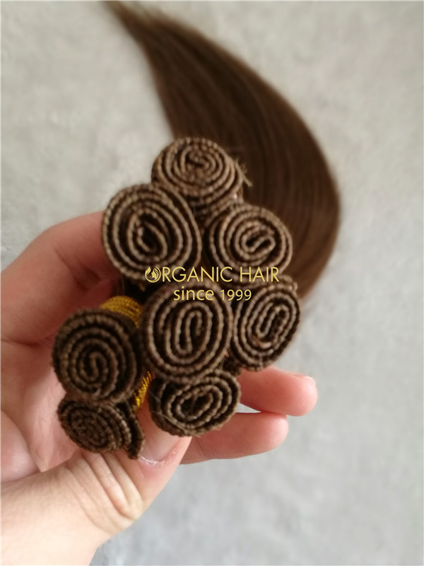 Wholesale human remy hand tied weft X33